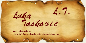 Luka Tasković vizit kartica